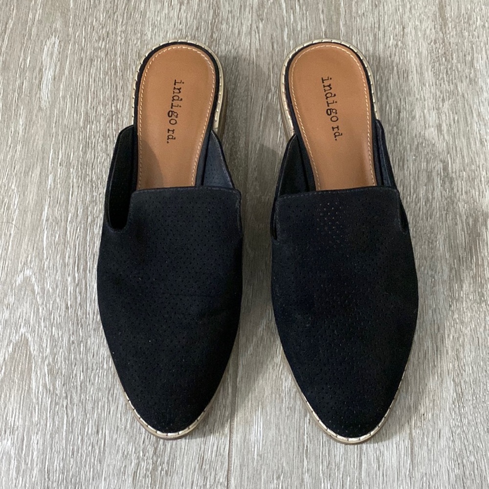 Indigo rd. Slip on mules.